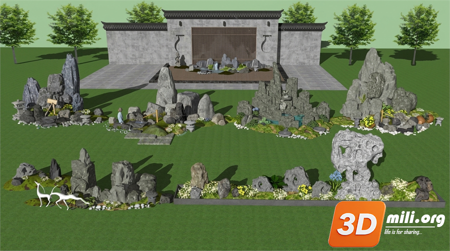 Rockery Skp Files
